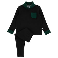 Miss Mini Boys Rhinestone Bow Shabbos Set