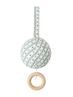 MarMar Floral Stripe Music Mobile | Organic Cotton Nursery Mobile