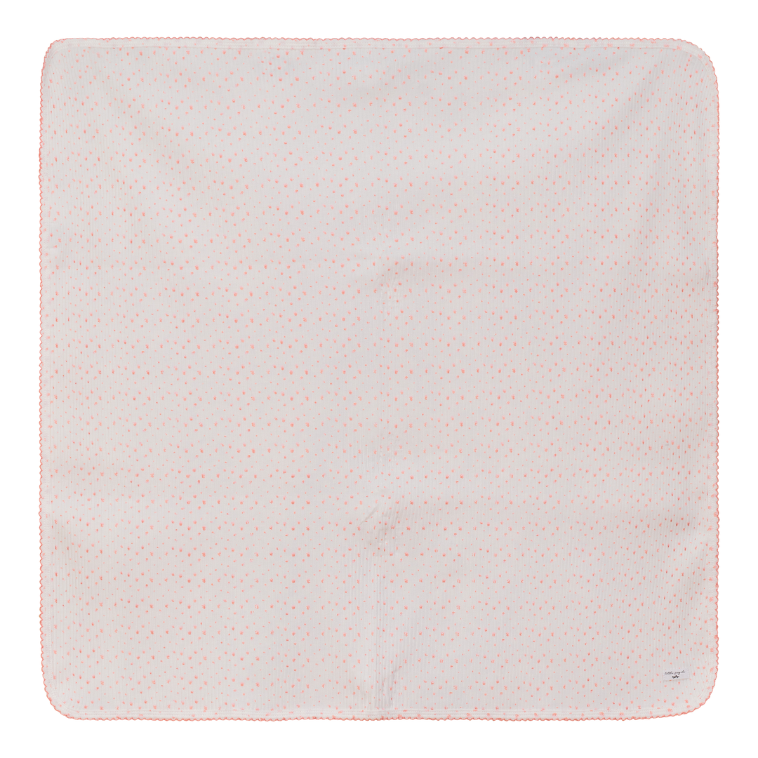 Little Fragile Pink Print Rib Baby Blanket (Copy)