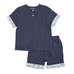 Bonjour Toile Print Boys Set