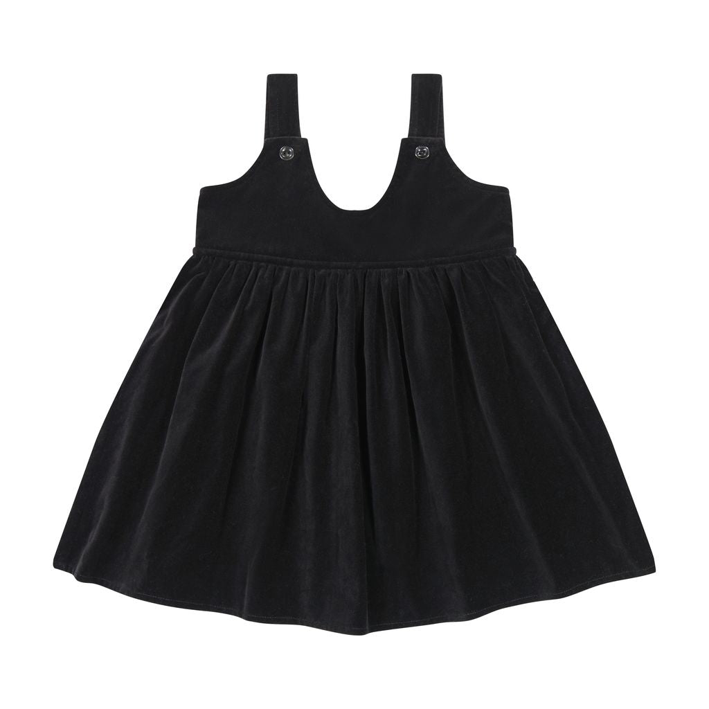 Retro Kid Black Vivienne Velvet Dress