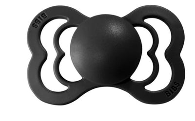 bibs pacifier supreme silicone black pack of 1