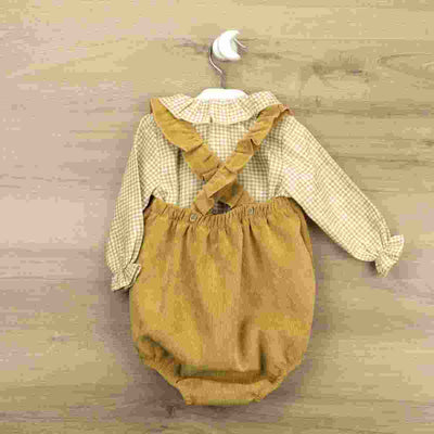 Babidu Baby Girl Organic Cotton Tank Top & Shirt with Ruffle
