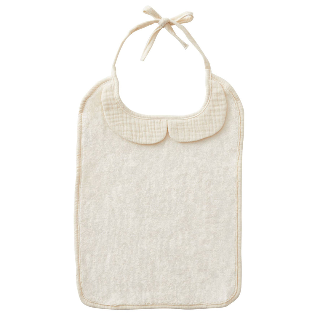 BB&Co - Large bib bamboo and cotton gauze mousse de lait