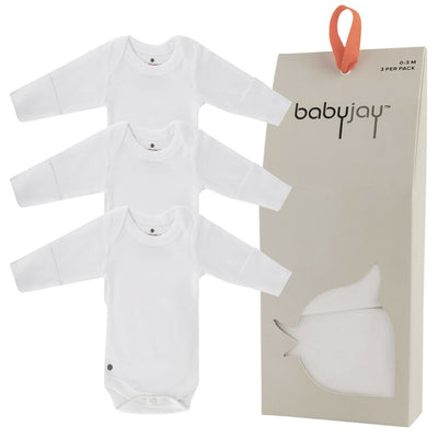 3 pack long sleeve bodysuits with mits
