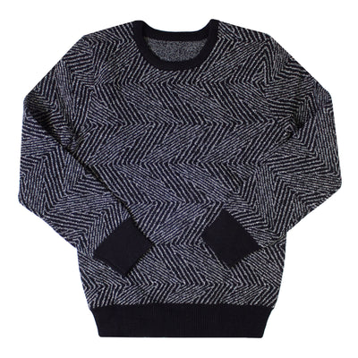 kipp black pattern sweater