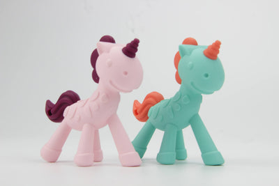 Boon Silicone Teether | Baby Teething Toy | Unicorn