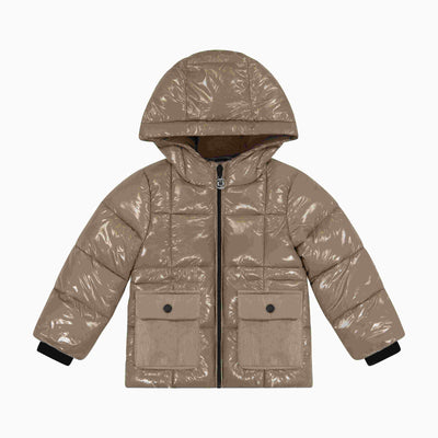 Cozy Coop Warm Winter Puffer Coat, Army Color