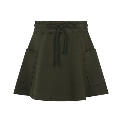 parni green pocket skirt