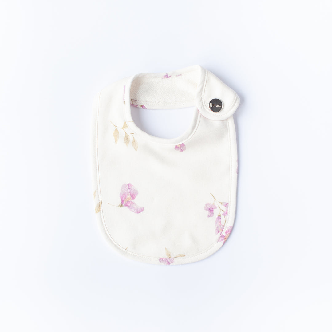 Petit Coco Wisteria Flowers Baby Bib