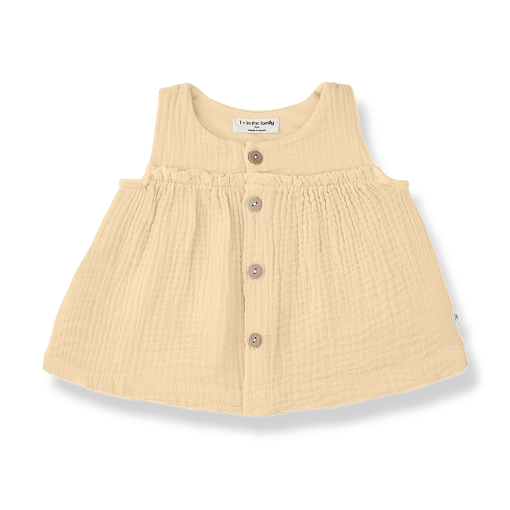 1+ in The Family Lina Peach Blouse + Bloomer Set