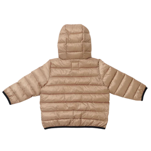 7AM Enfant Roll Me Puffer – Tan Ecru Kids Winter Jacket