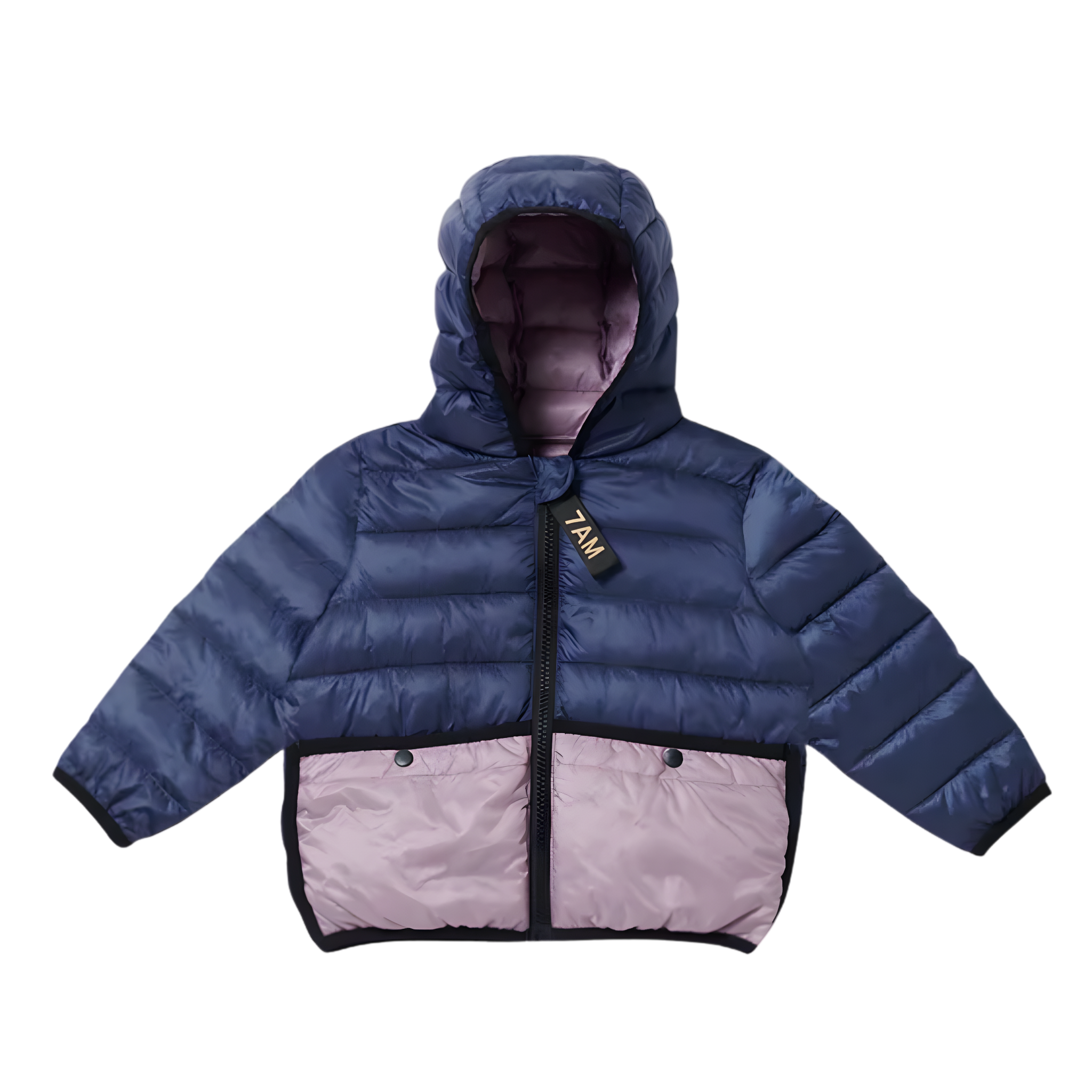 7AM Enfant Roll Me Puffer – Mystic Blue Kids Winter Jacket