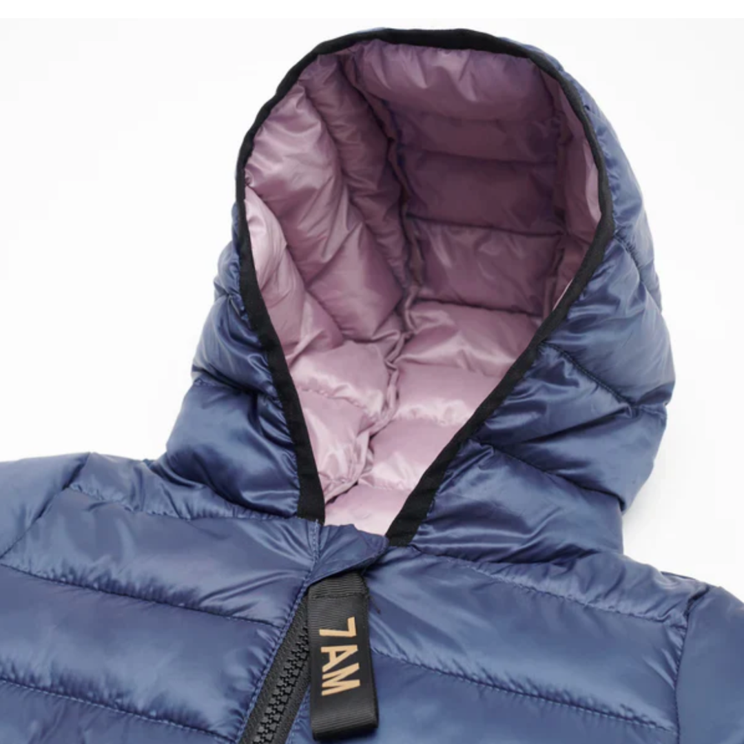 7 AM Mystic Blue Roll Me puffer