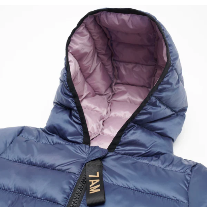 7 AM Mystic Blue Roll Me puffer