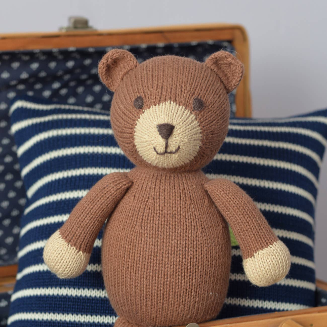 Melange Collection - Handmade Knit Teddy Bear - Fair Trade Cotton Toy