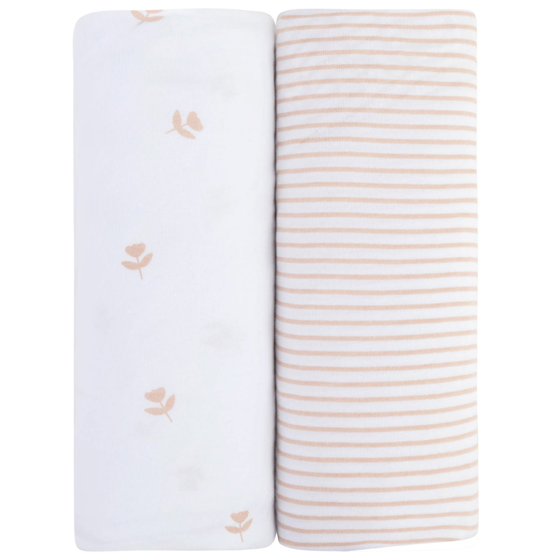 Ely's & Co Mauve Tulip Changing Pad Cover 2 Pack
