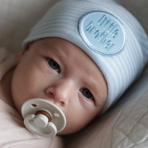 STRIPED BLUE-WHITE LITTLE BROTHER: NEWBORN