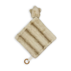Ritz Beige Chevron Design Plush Lovey