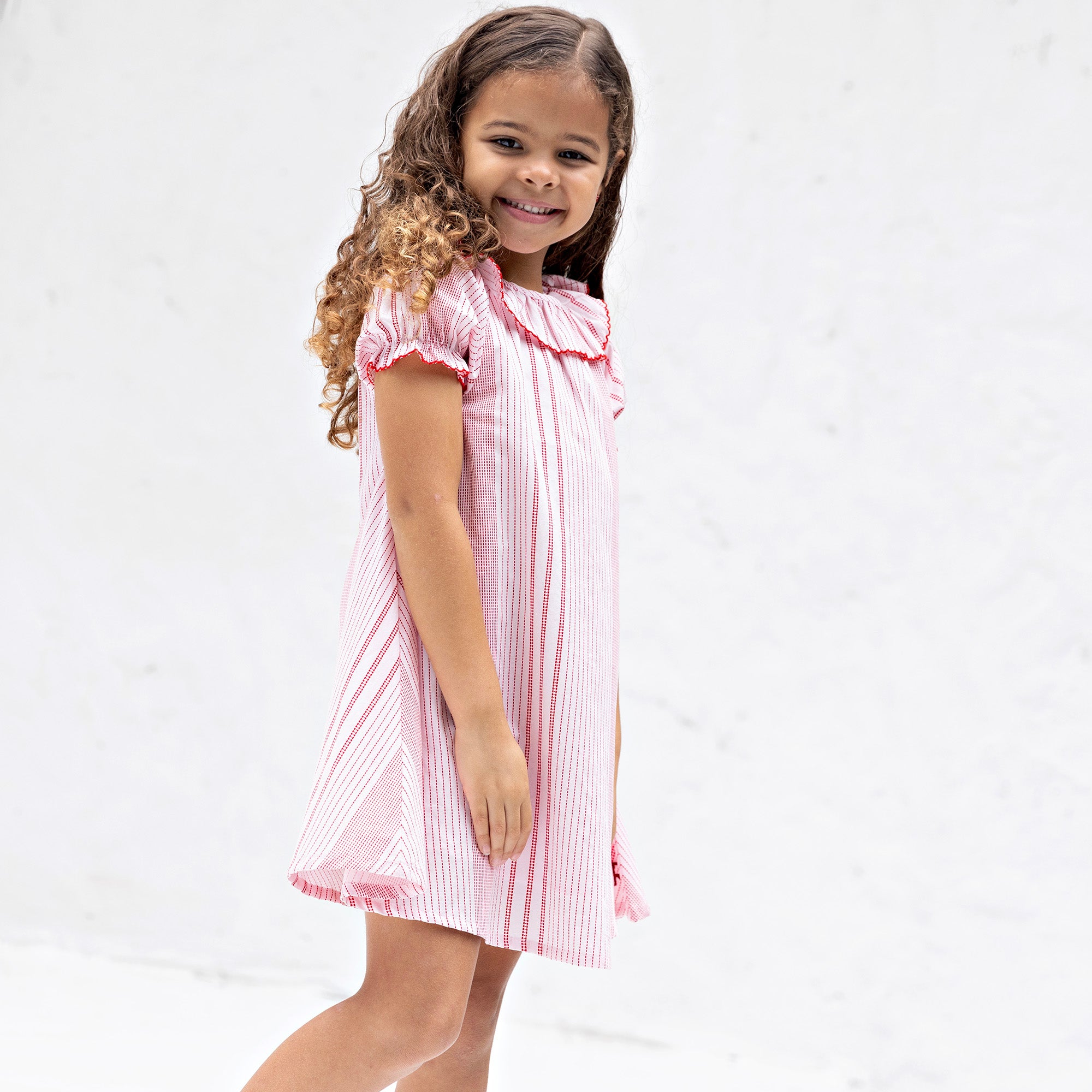 Retro Kid - Rosie Cotton Printed Short Sleeve Dress
