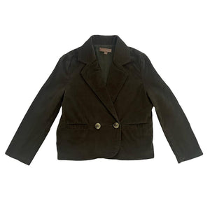 Orange Dimanche Green Velvet Blazer