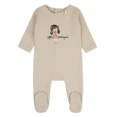 Cadeau Girls Tan Doll on Branch Footie