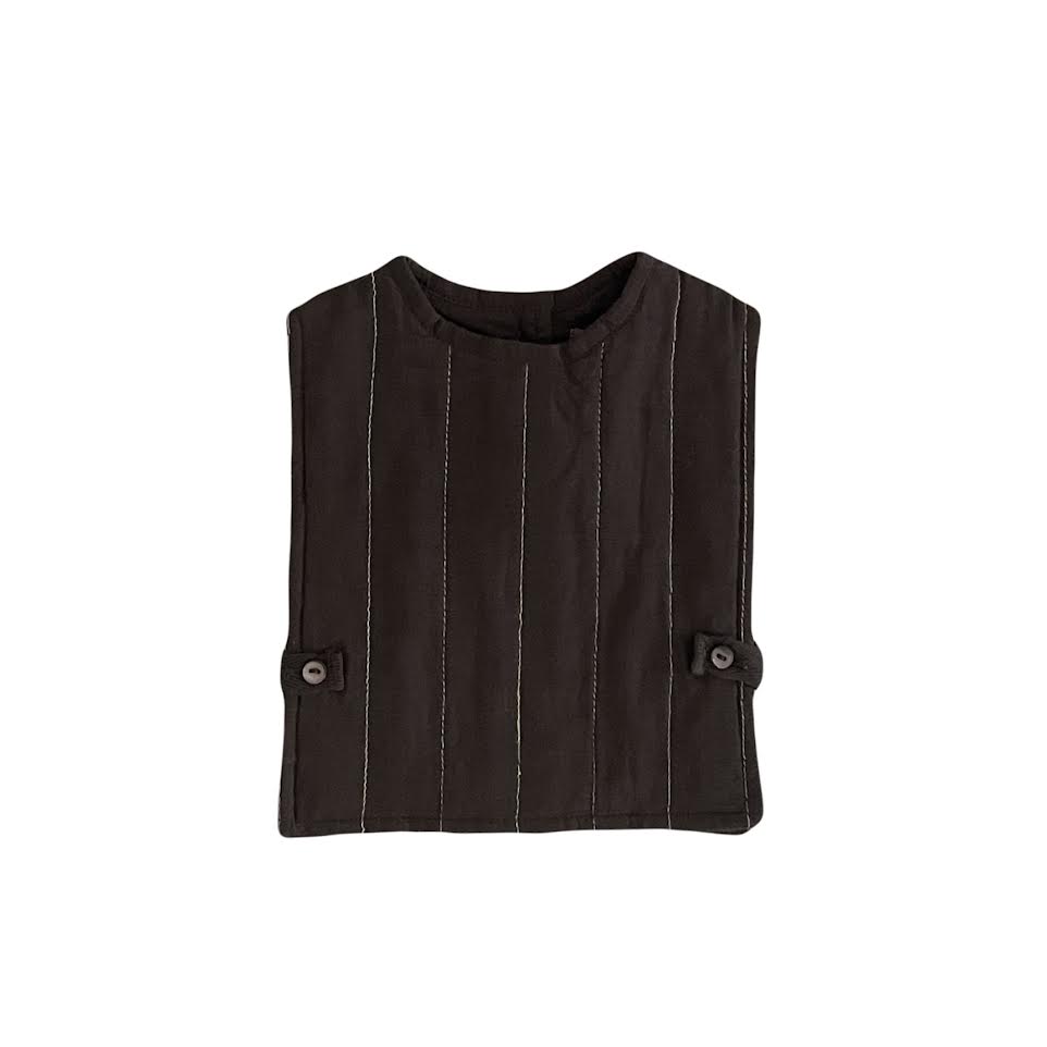 Orange Dimanche Brown Quilted Baby Vest