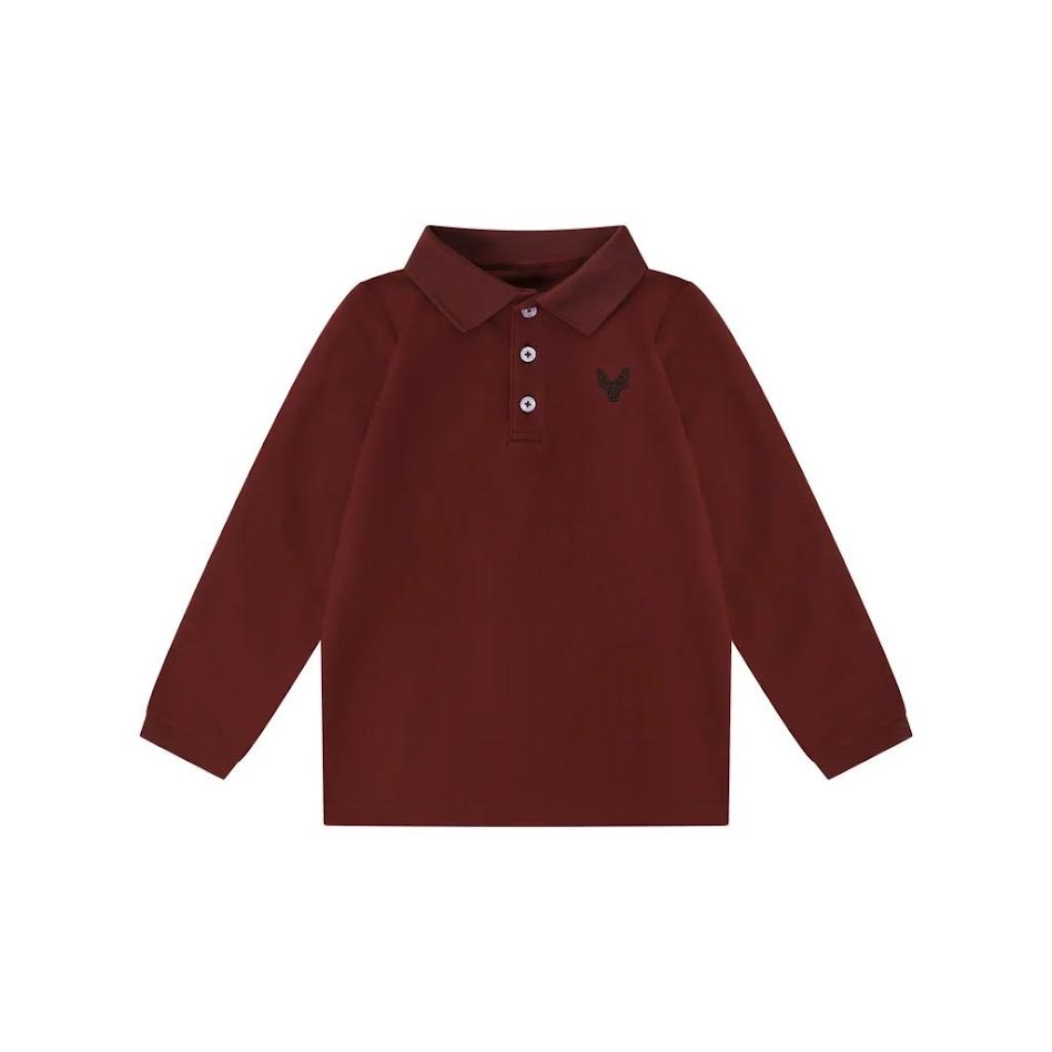 Bopop Burgundy Emblem Polo