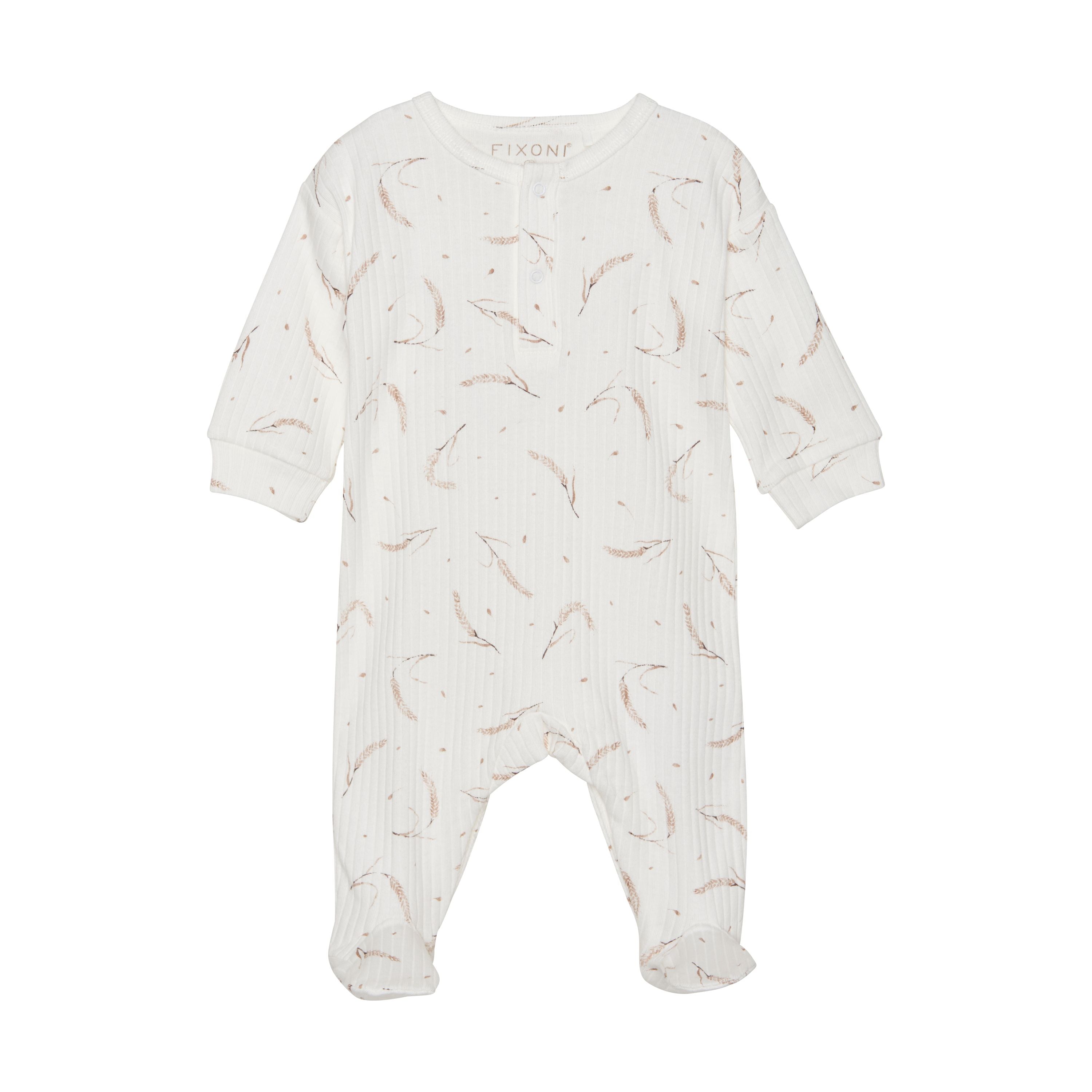 Fixoni Egret Wheat Rib Footie