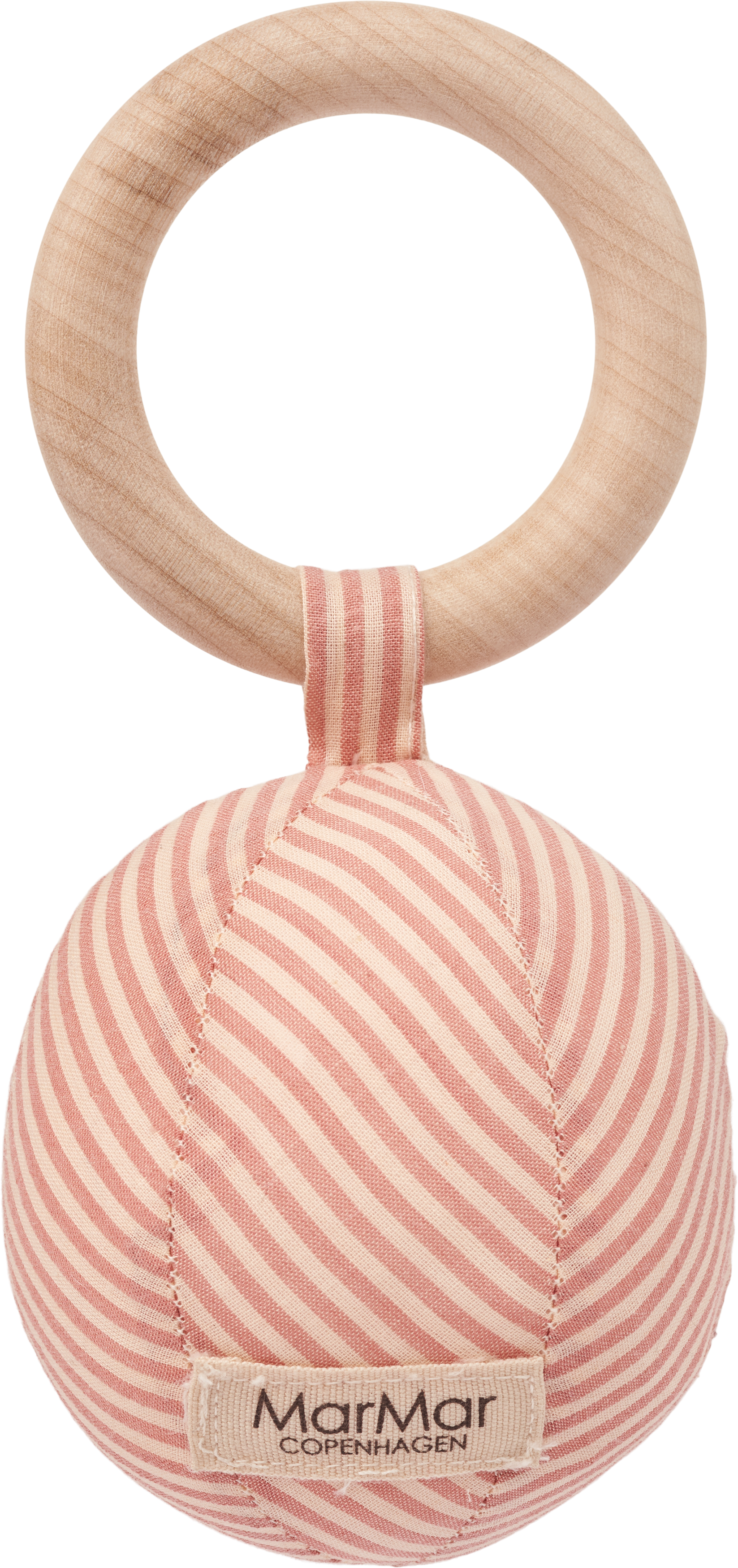 MarMar Soft Cheek Stone Stripe Baby Rattle