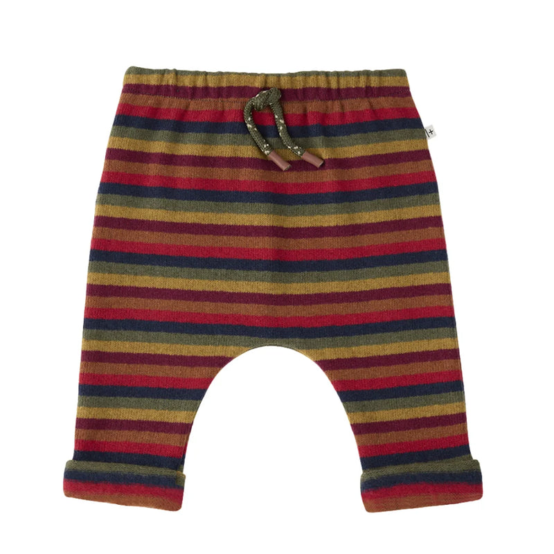 A front view of the 1+ in the Family NANAIMO infant pants in multicolor.