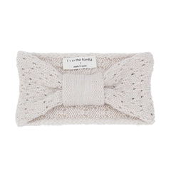 A front view of the 1+ in the Family SAVONA infant bandeau in rice color.