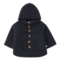 A breathtaking 1+ in the Family Calabria hooded jacket featuring an immaculate blue palette and a cozy, tailored fit.