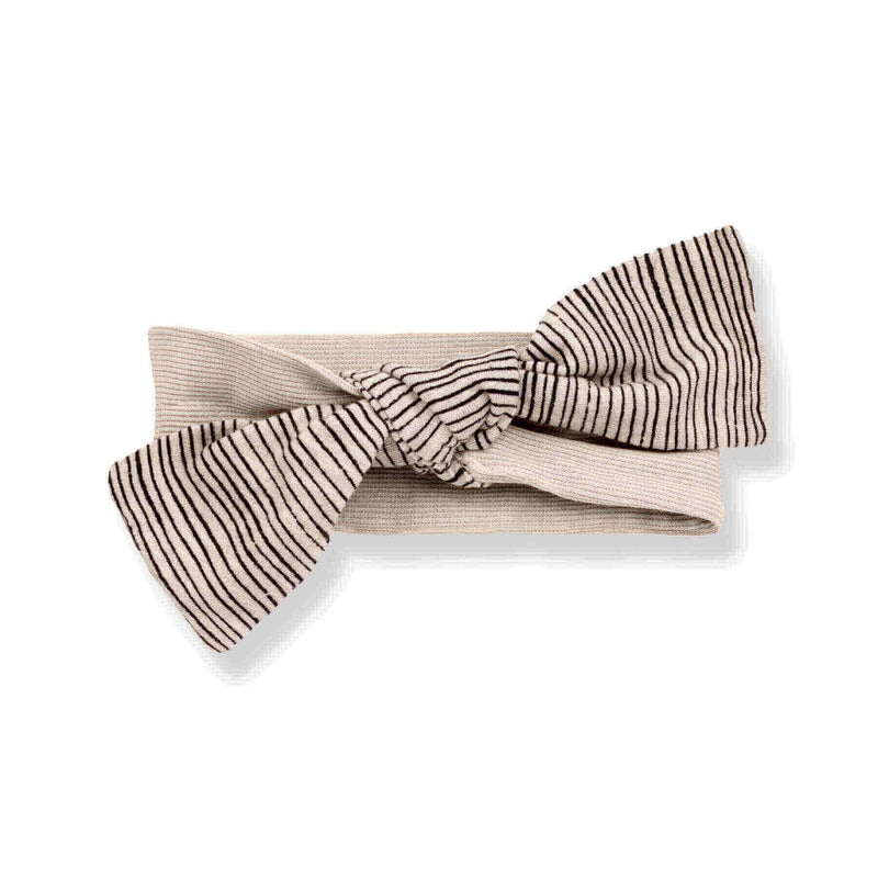 1+in the family Thin Stripe Rib Knot Stone Color Headband