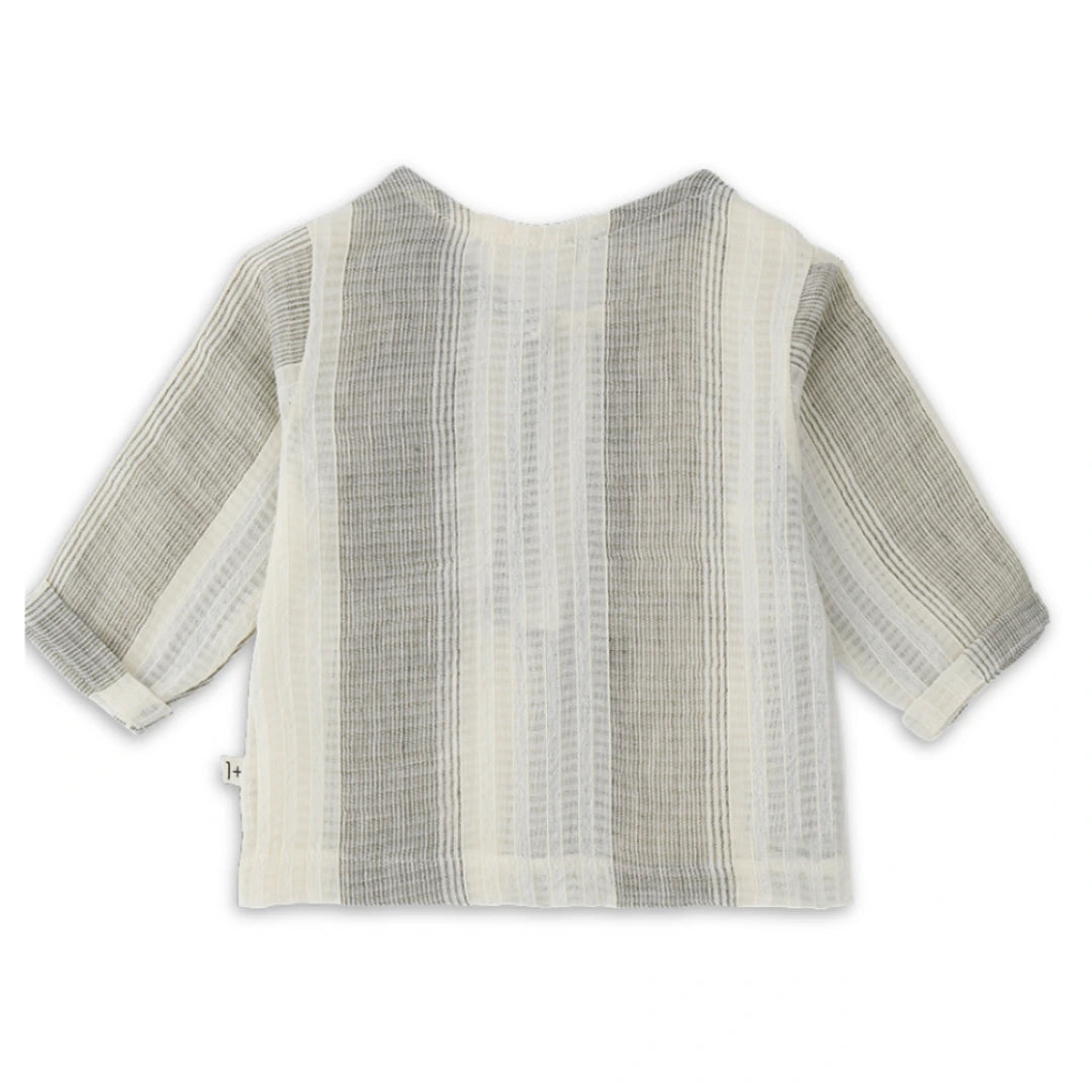 A sophisticated 1+ in the Family Torrent Shirt in a textured cotton weave, featuring a refined collar and modern button-down design.