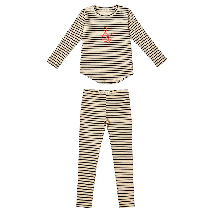 Crew Kids Red Stripe Lounge Set – Soft Cotton Comfort for Play & Relaxation