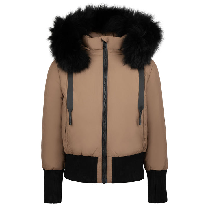 Pramie Tan Teen Ribbon Jacket | Chic, Warm & Effortlessly Stylish