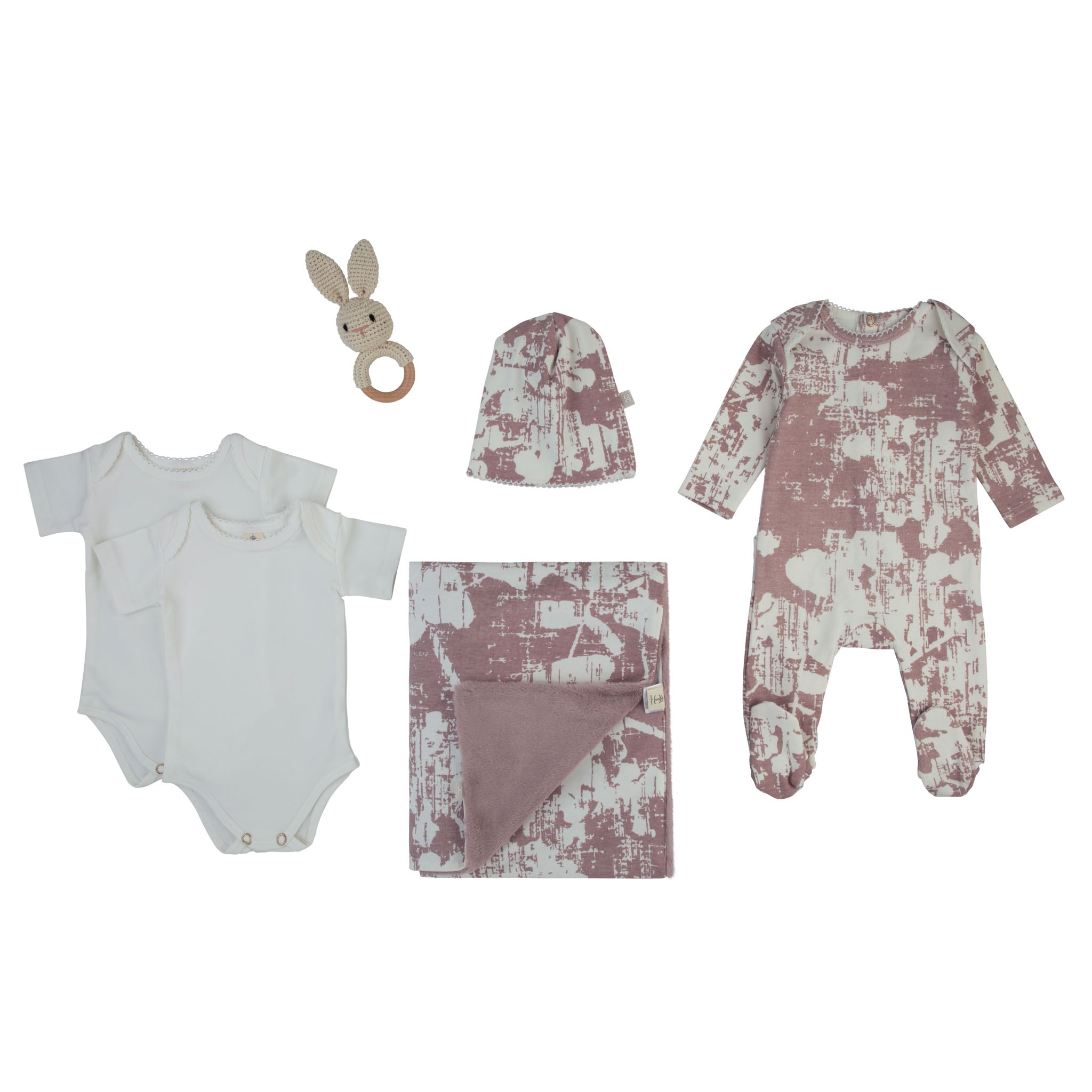 Cadeau Pink Little Luggage Baby Layette Set