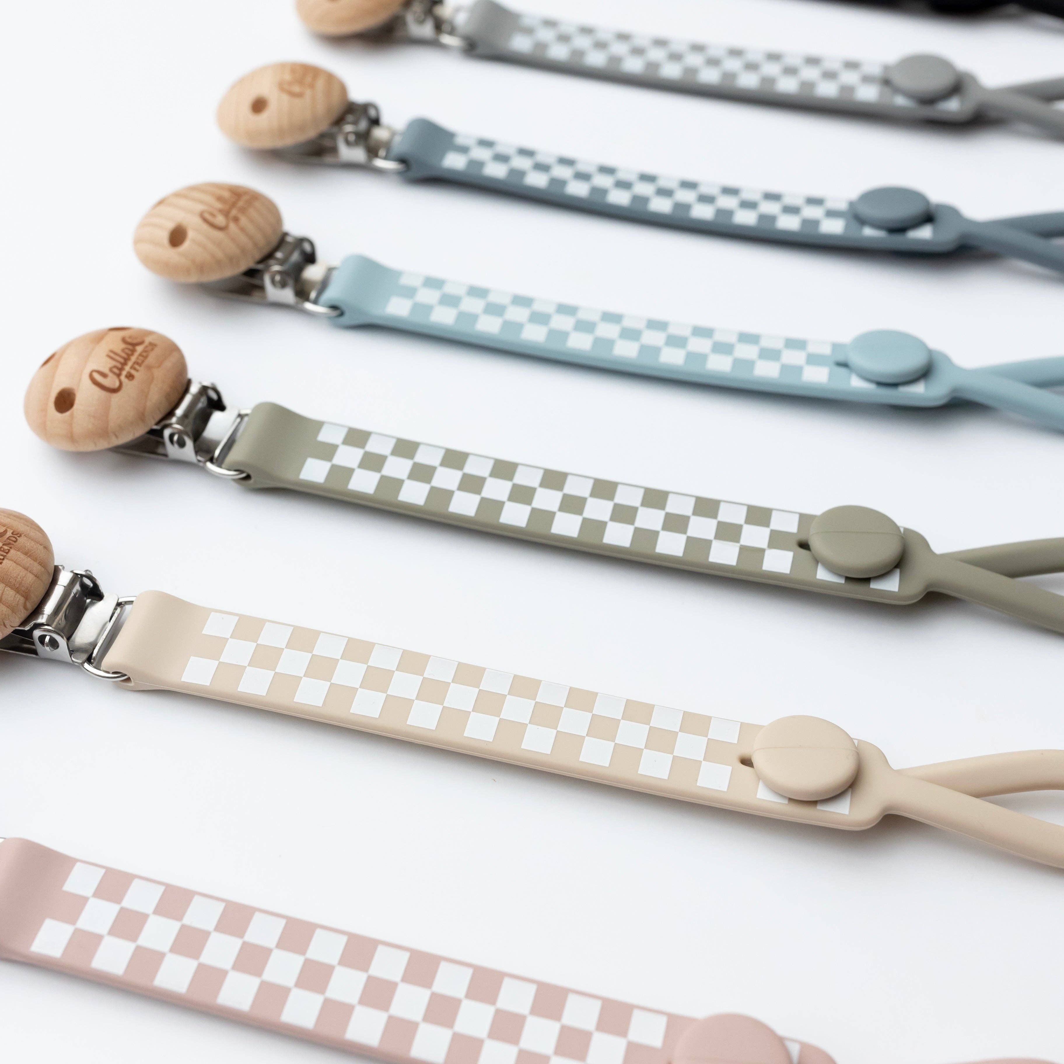 Calla & Friends - Nash Everything Clip - Checkered: Slate Blue