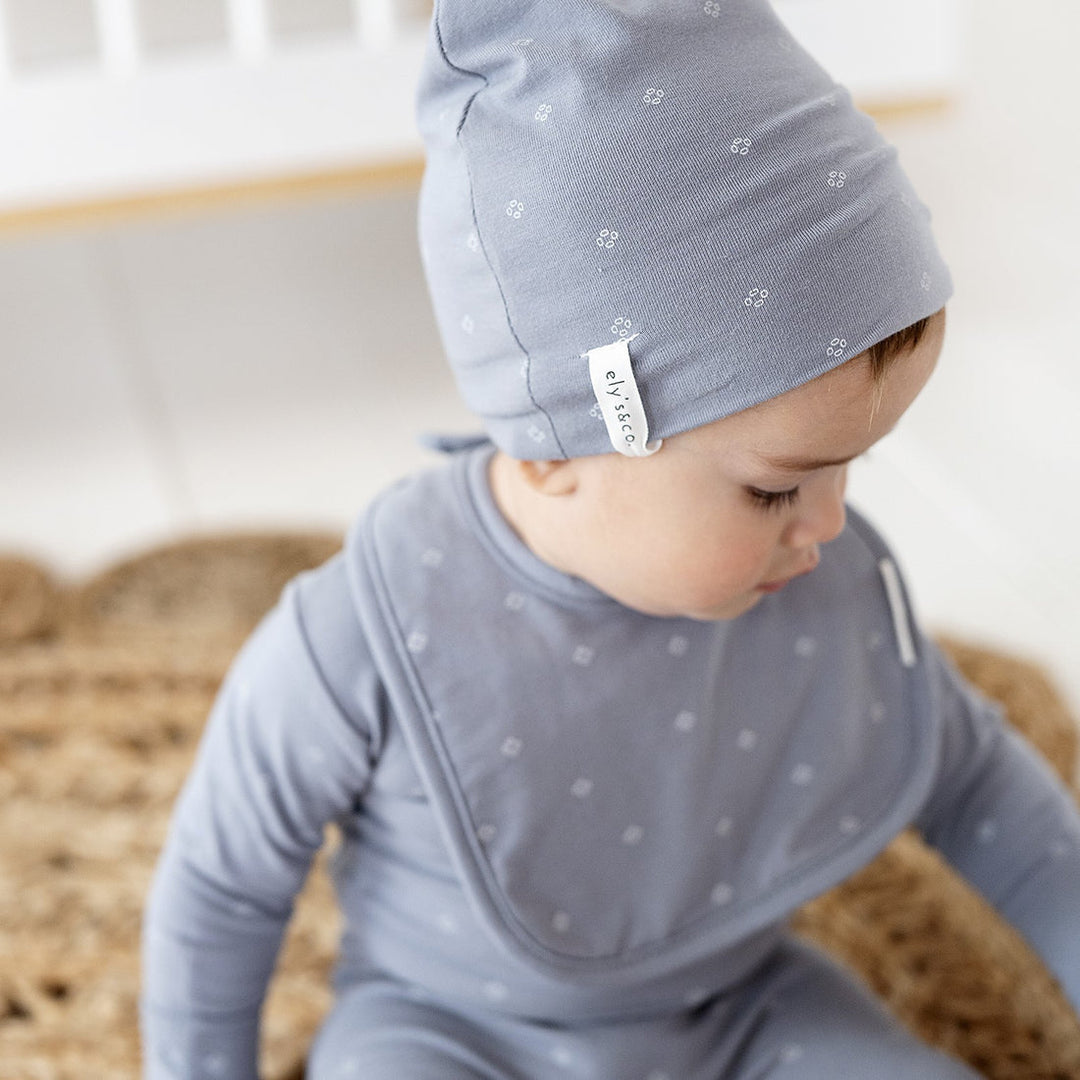 Elys & Co Floral Kimono Slate Blue 3 Pc Giftbox