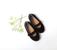 Ba & Na Black Velvet Mary Jane