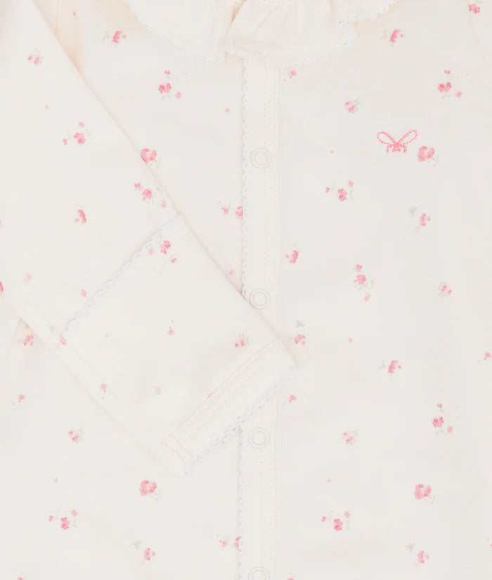 Livly – Rose Garden Ruffled Collar Footie