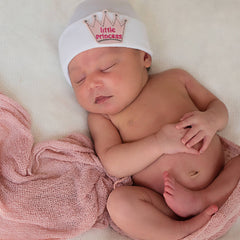 WHITE LITTLE PRINCESS hospital hat