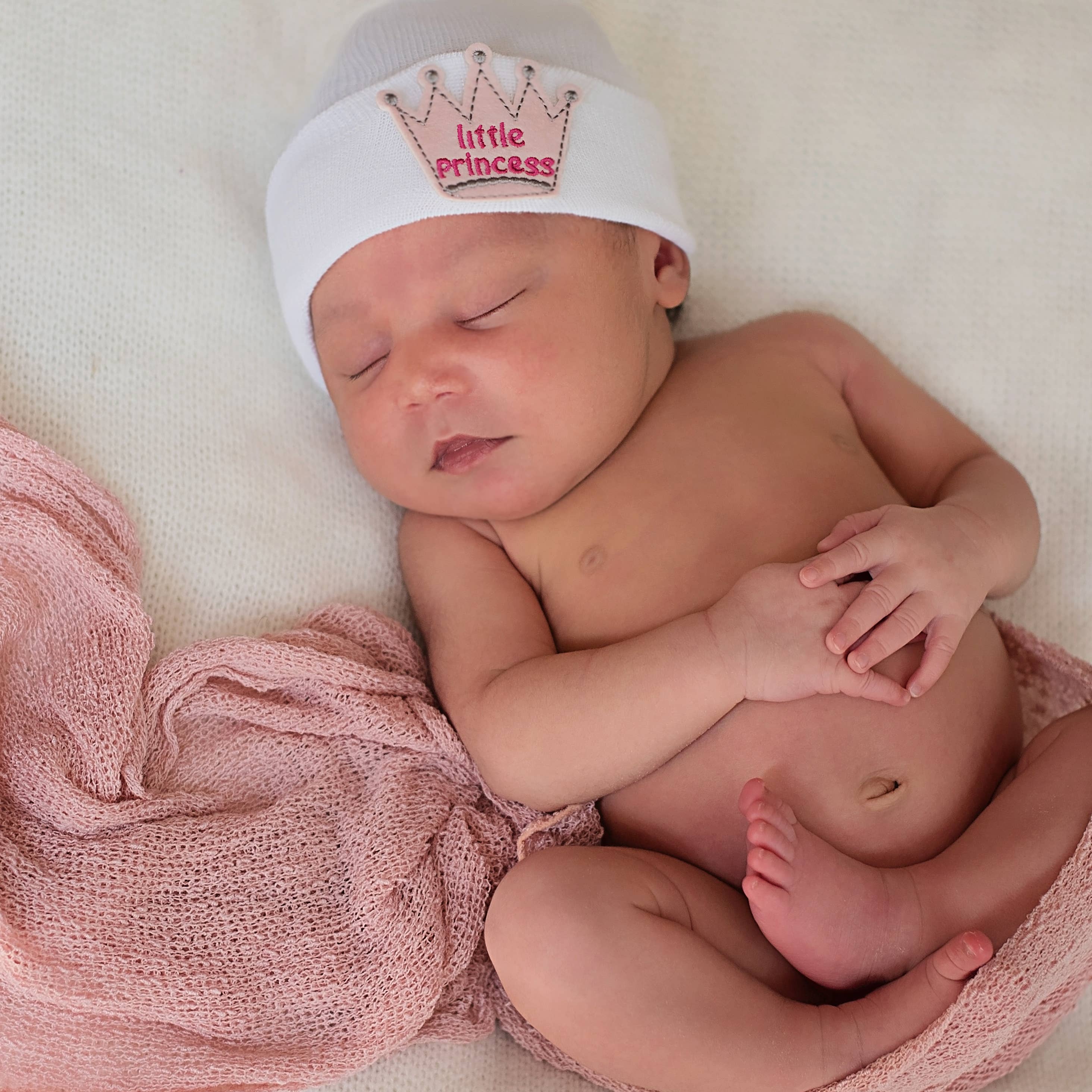 WHITE LITTLE PRINCESS hospital hat