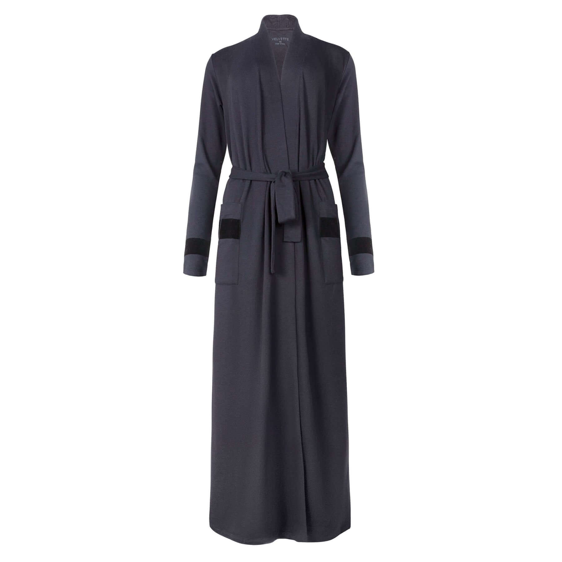 VELVETTE Long Sleeve Wrap Robe For Women
