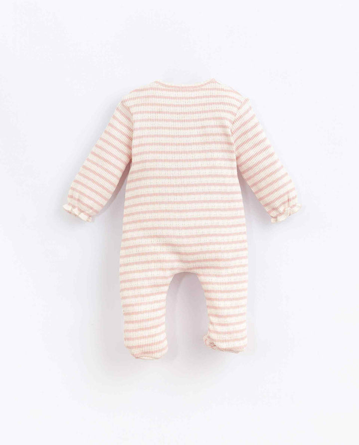Play Up Kimono Striped Footie