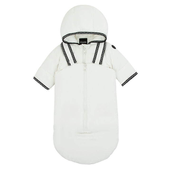 Pramie Black Binding Snowsuit | Cozy, Luxe Winterwear for Babies 3M-9M