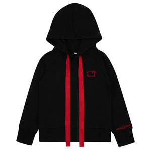 Miss Mini Counting Sheep hoodie for kids, soft cotton pullover sweatshirt with playful sheep graphic