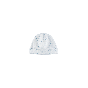 Bebe Organic Iver Blue Leaves Wrap Footie + Hat