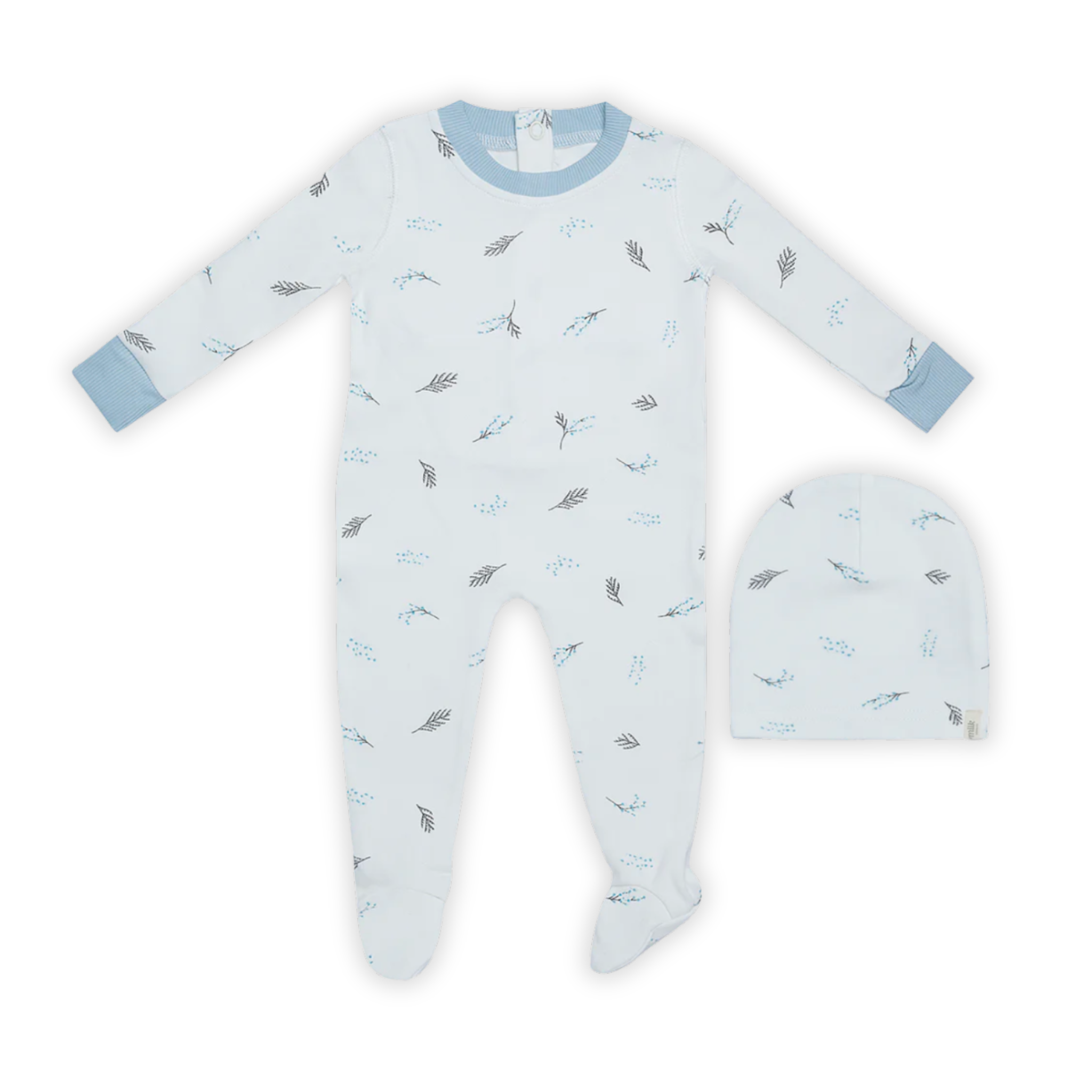 Petit Bateau - MILKDK | Organic Cotton Tuft Pajamas & Beanie Set